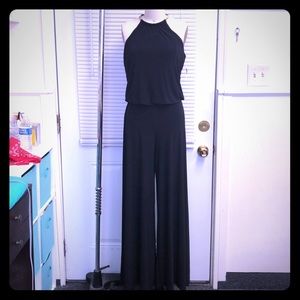 dressbarn navy jumpsuit